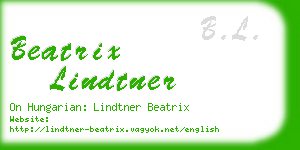 beatrix lindtner business card